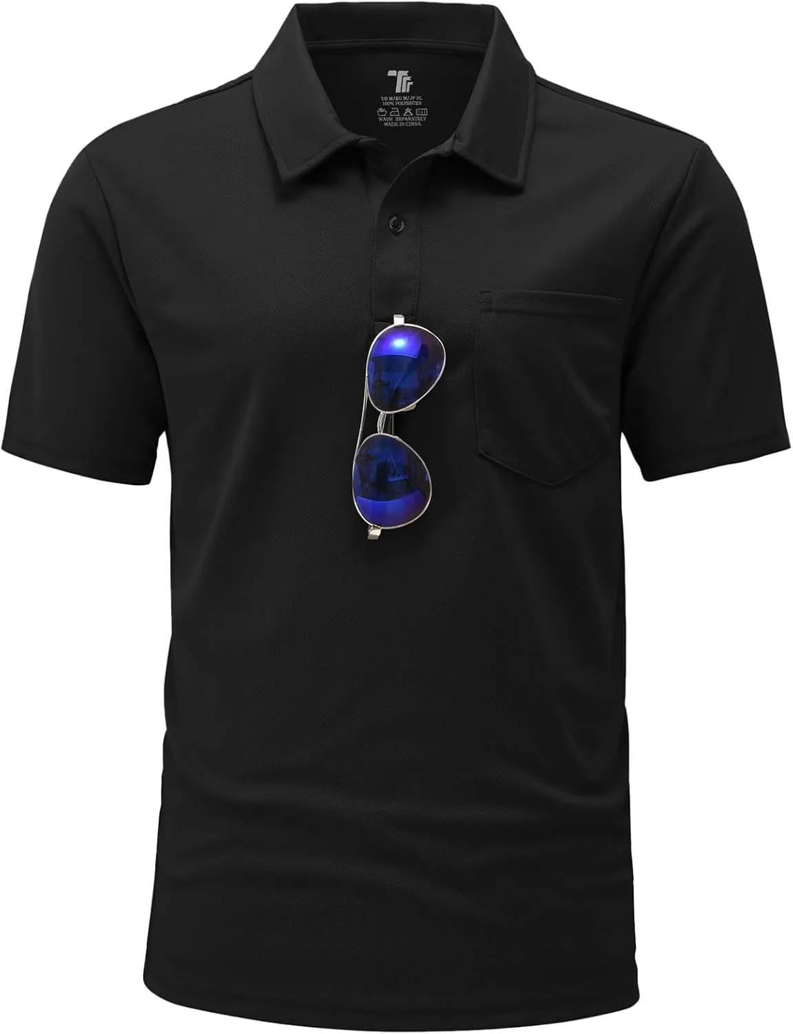BGOWATU Men's Polo Shirts Short Sleeve Collared Golf Shirts Quick Dry Tennis Shirt Outdoor Sports Causal Shirts