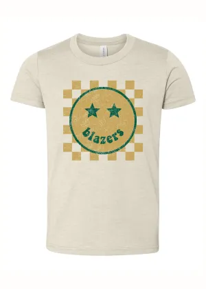 Blazers Happy Checkered | Kids Tee