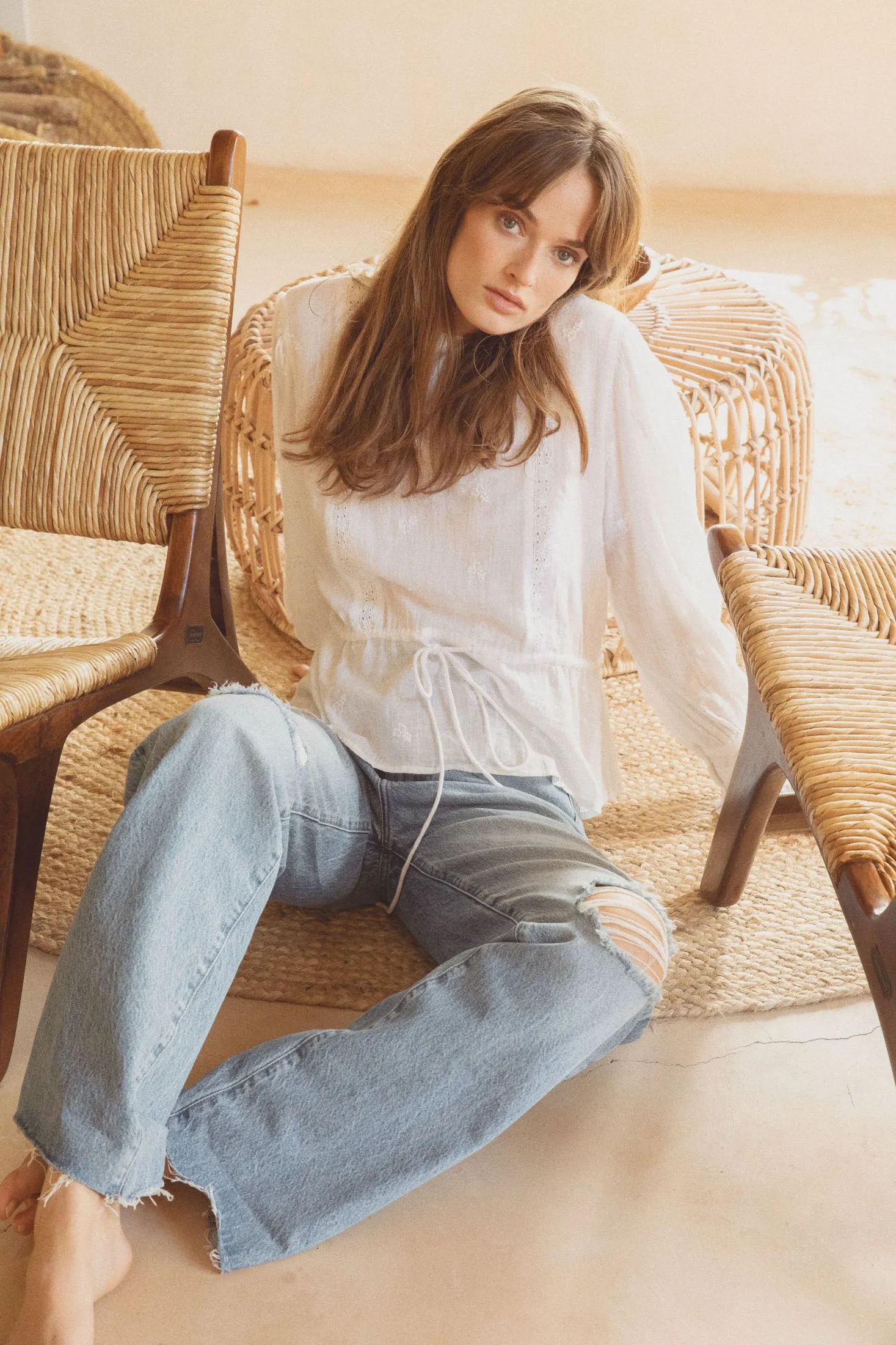 Catalina Blouse - White