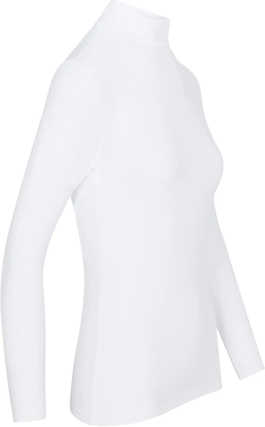 Natural Uniforms Women's Long Sleeve Mock Turtle-Neck T-Shirt Under Scrub