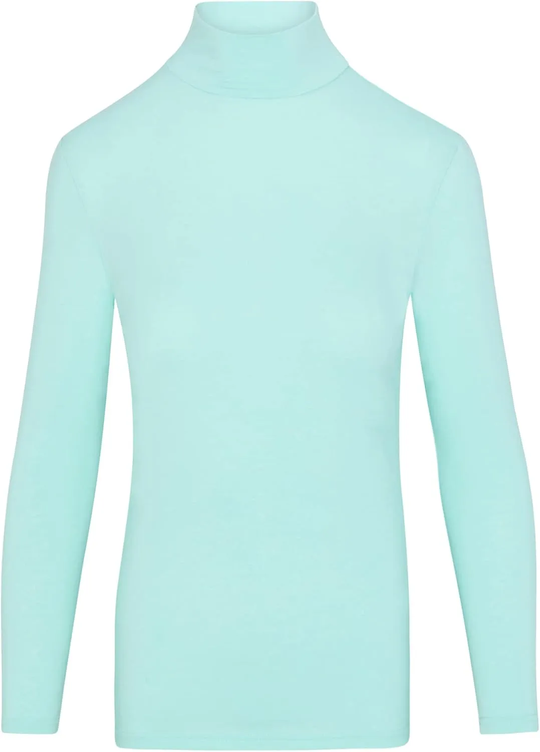 Natural Uniforms Women's Long Sleeve Mock Turtle-Neck T-Shirt Under Scrub