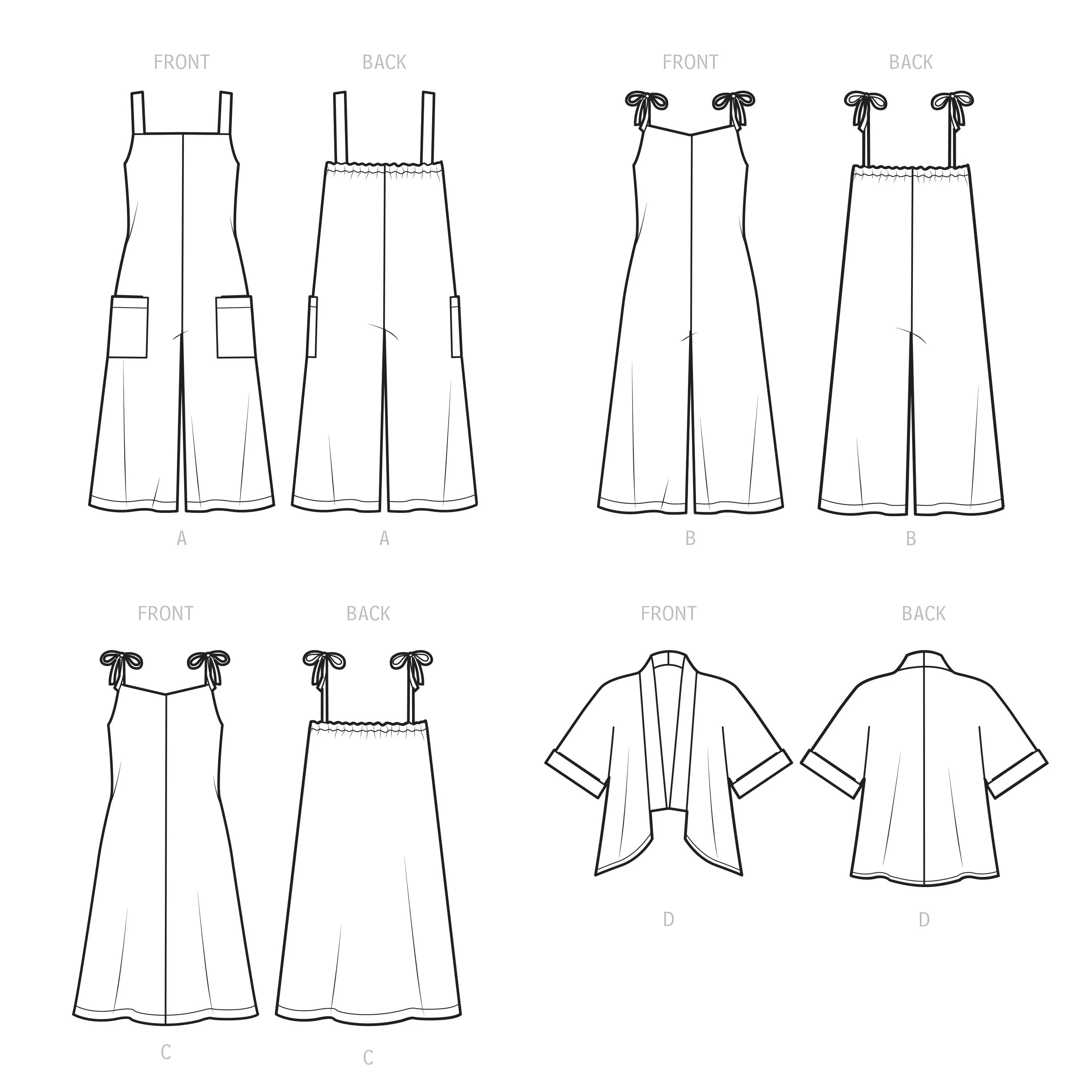 Simplicity 9541 Misses' Jumpsuits, Dress and Jacket pattern
