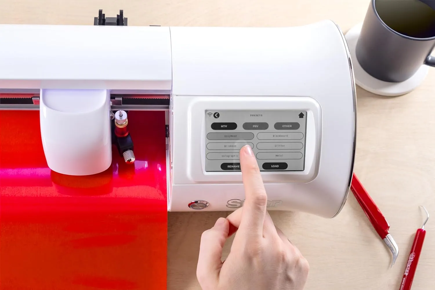 Siser Romeo Essential Bundle - 24" Professional Cutting Machine for Vinyl, Paper, and More  WiFi Compatible with Windows & Mac - Includes Leonardo Design Studio Software, Roll Holder Accessory