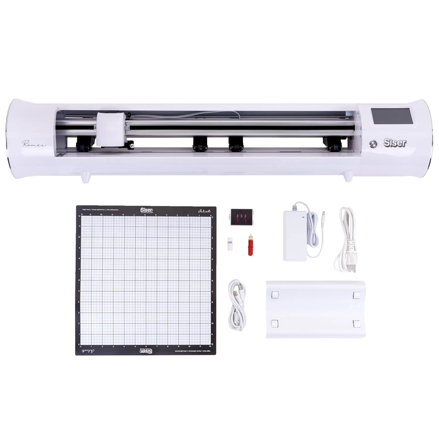 Siser Romeo High-Definition Cutter - 24" Professional Cutting Machine for Vinyl, Paper, and More  WiFi Compatible with Windows & Mac - Includes Leonardo Design Studio Software, Roll Holder Accessory