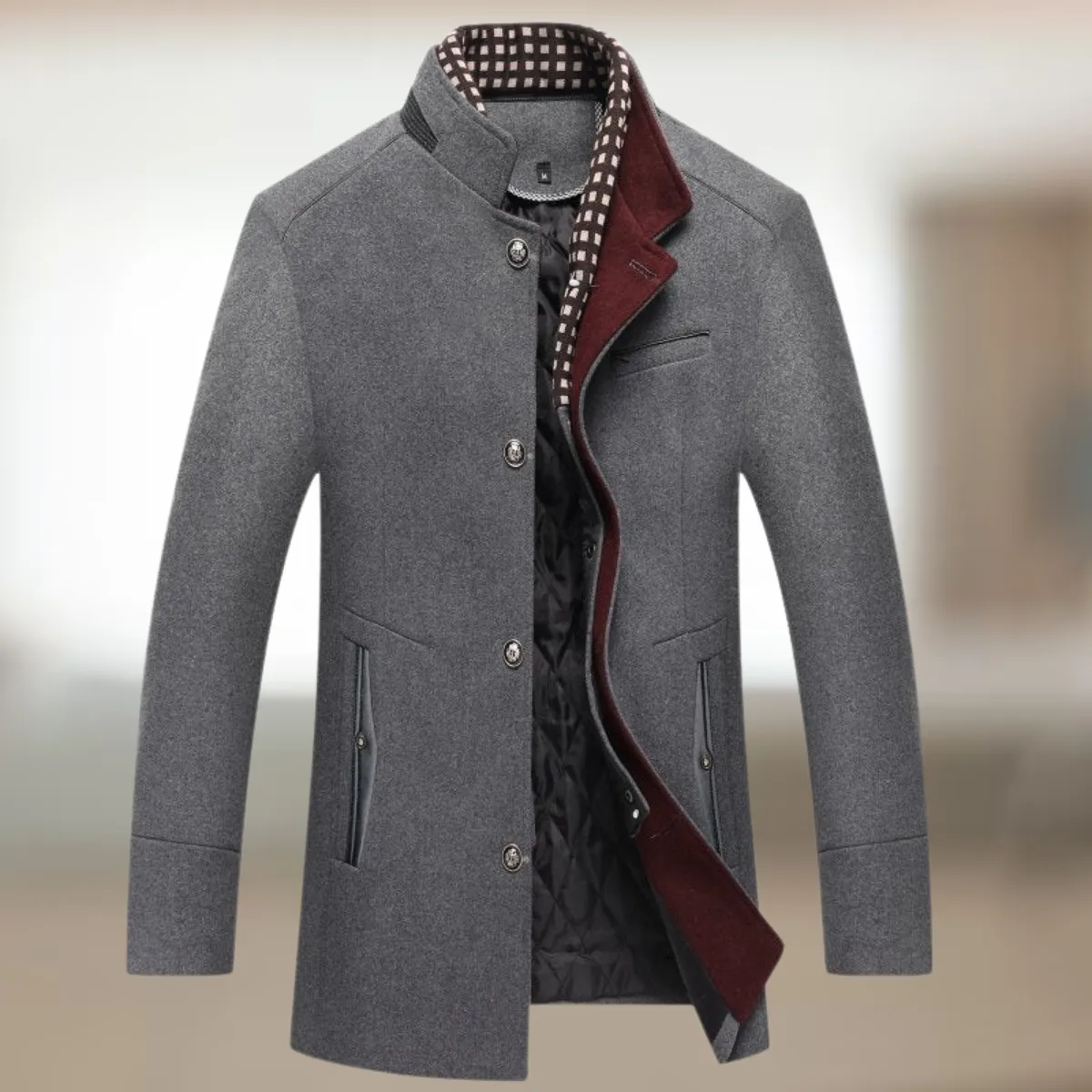 Wollen mix zakelijke casual kasjmier trenchcoats