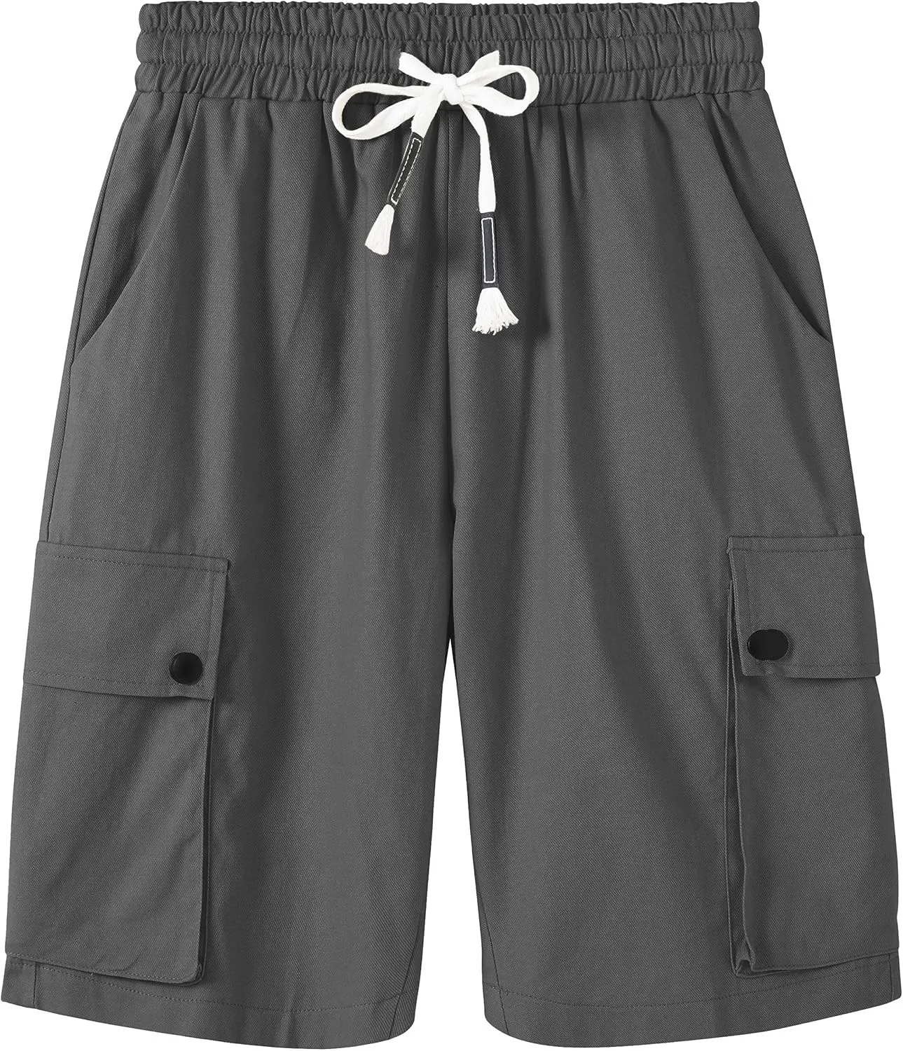 XinYangNi Women's Casual Shorts Elastic Waist Drawstring Summer Shorts with Pockets